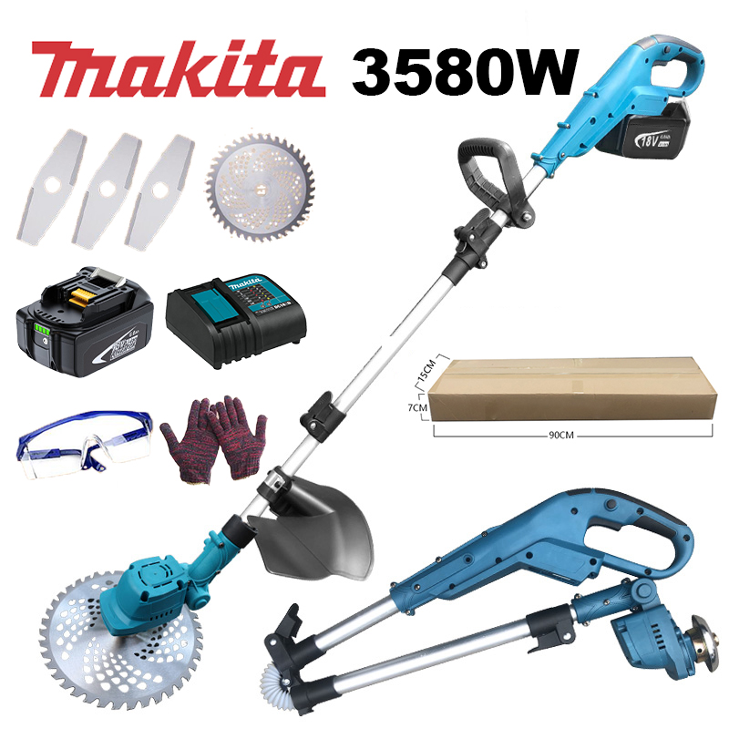 Mașină de tuns iarba pliabilă Makita 3580W +Baterie cu litiu*1+Accesorii+3 ani garanție